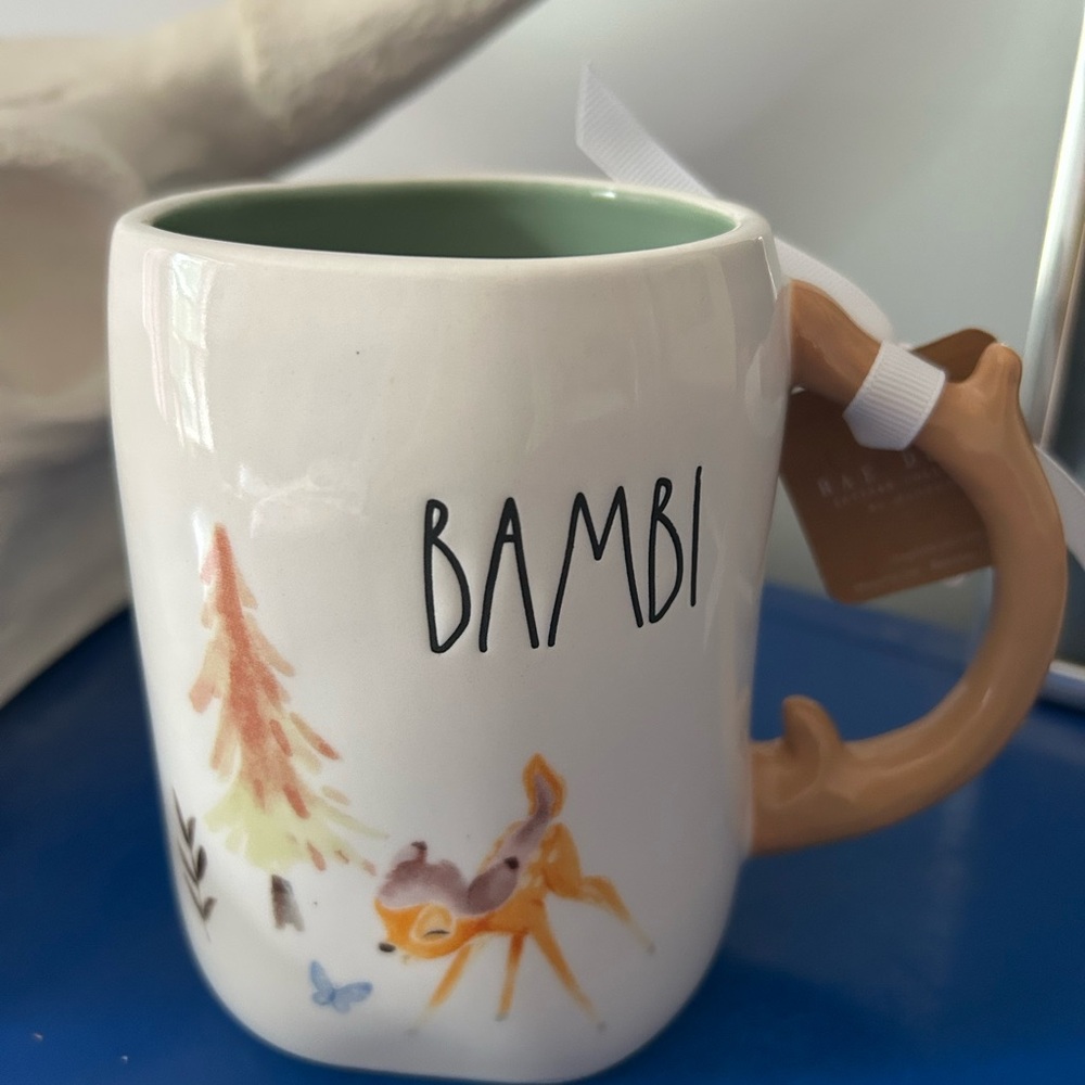 Rae Dunn Disney Bambi Deer Antler Handle Mug - Picture 2 of 7